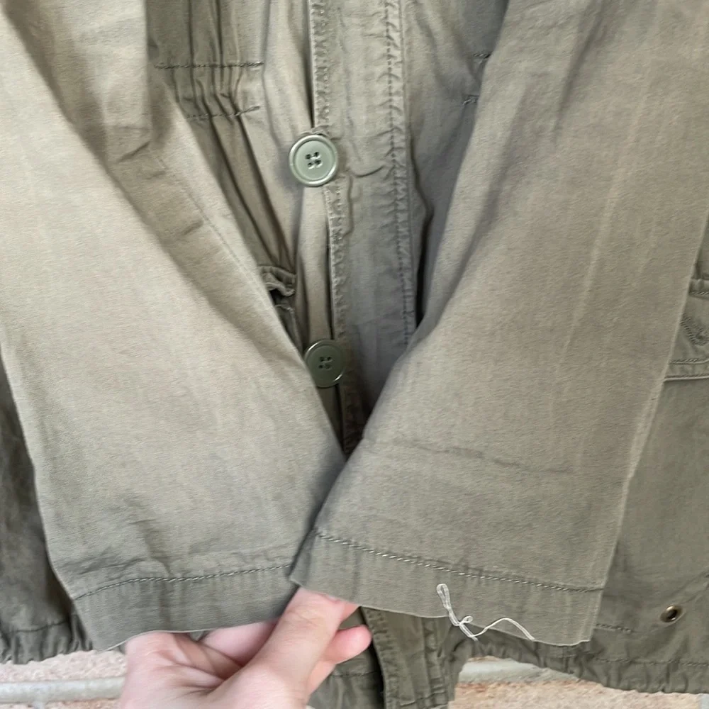 Billabong Olive Green Longline Utility Jacket